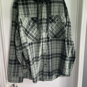 NWT Oversized UNISEX 3X 54-56 Plain shirt w/hood